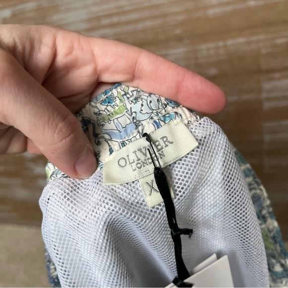 Oliver London NWT Animal Print Swim Trunks Summer Spring Lined Boys XL - Picture 6 of 6